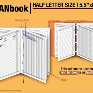 PlanBook Filofax Inserts Refills Printable Binder Planner Midori. image 3