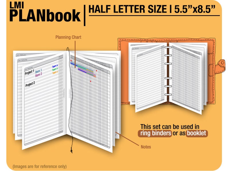 PlanBook Filofax Inserts Refills Printable Binder Planner Midori. image 3