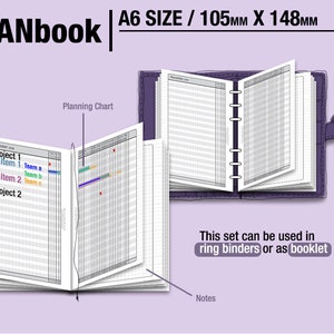 PlanBook Filofax Inserts Refills Printable Binder Planner Midori. image 4