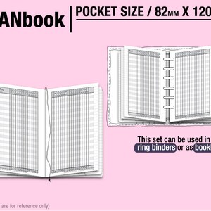 PlanBook Filofax Inserts Refills Printable Binder Planner Midori. image 7