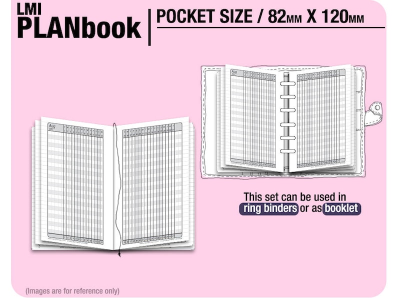 PlanBook Filofax Inserts Refills Printable Binder Planner Midori. image 7