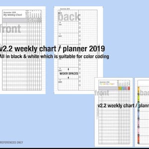 MIX & MATCH Life Mapping Components / Charts and more Filofax Inserts Refills Printable Binder Planner Midori image 6