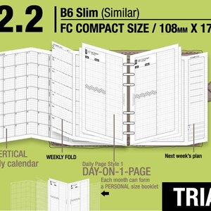 B6slim FCC size v2.2 set with ds1 do1p/ April to June 2026 /Monthly Weekly daily (PDFDownload)/FilofaxPlannerInsertsbooklet