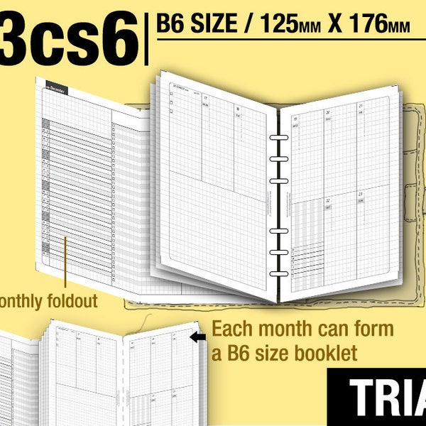 2023 B6 Planner Etsy