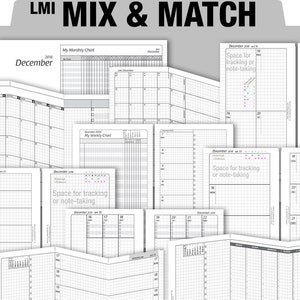 MIX & MATCH Life Mapping Components / Charts and more Filofax Inserts Refills Printable Binder Planner Midori image 1