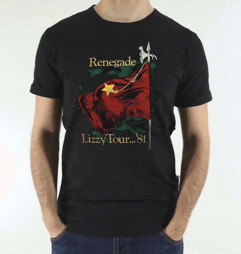 Thin Lizzy vintage tee Renegade Tour 1981 | Etsy