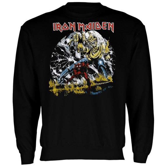 iron maiden number of the beast hoodie