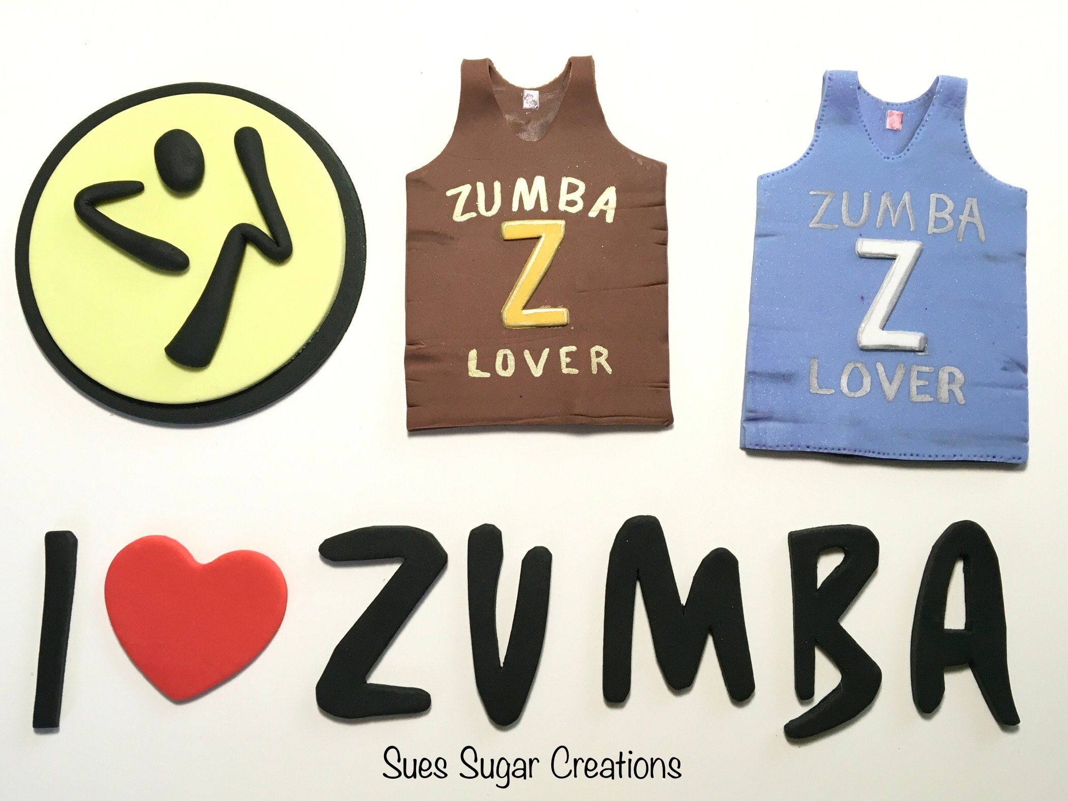 Zumba Cake Decorations edible dance toppers Etsy