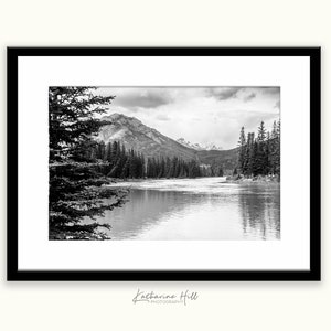 Still Waters, British Columbia, Canada, Black and White Photographic Print