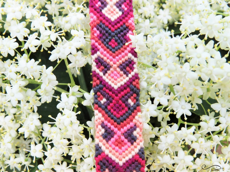 Midsummer Morning friendship bracelet pattern PDF tutorial beginner level image 8