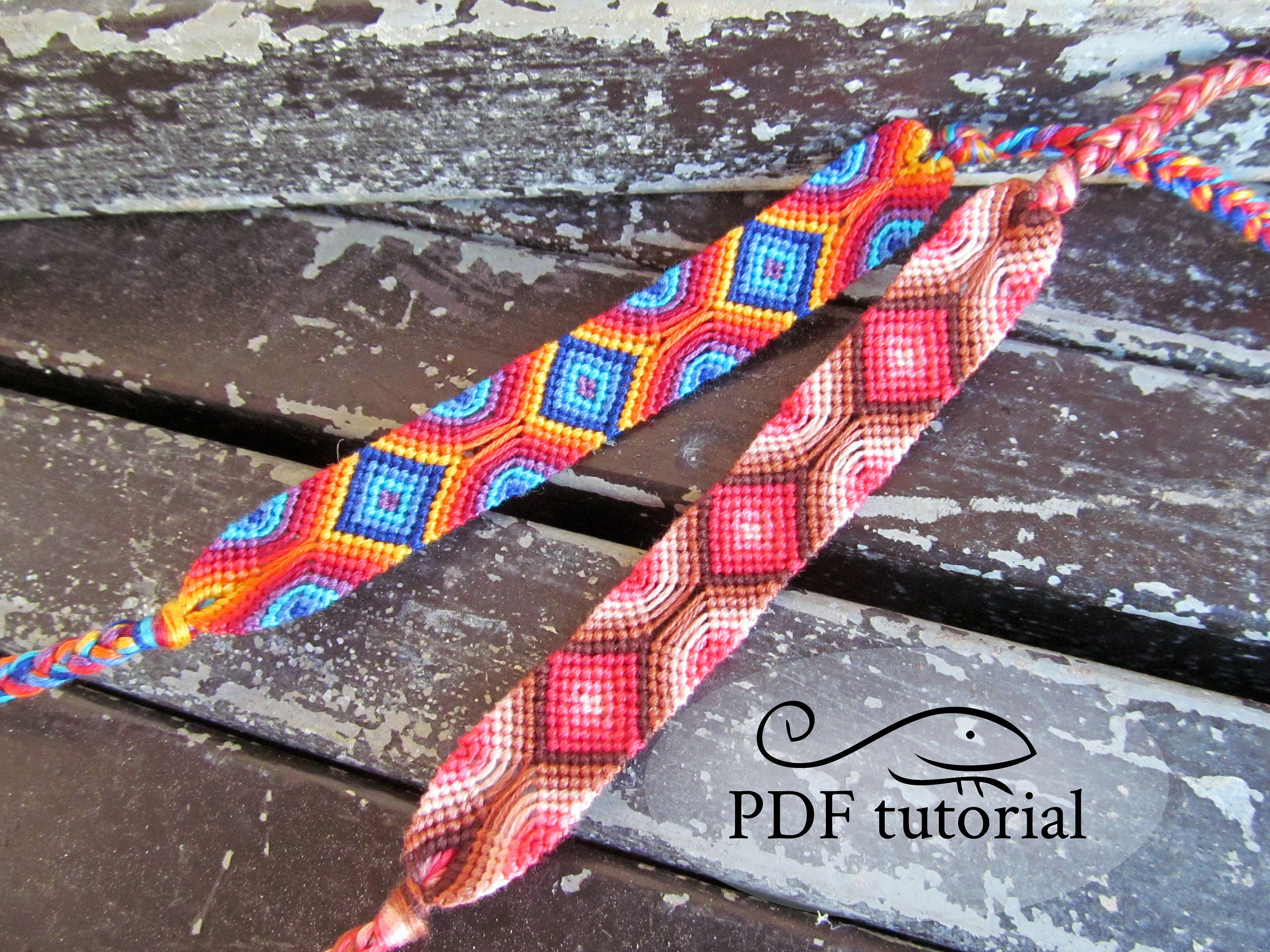 Friendship Bracelet Pattern Bracelet Pattern geometrically