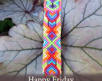 Happy Friday-vriendschapsarmbandpatroon - pdf-tutorial - beginnersniveau