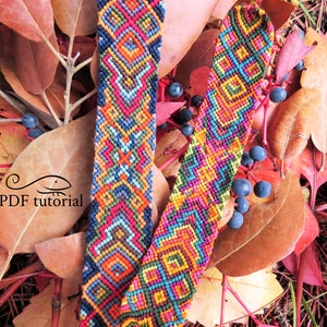 Moroccan Tales friendship bracelet pattern - PDF tutorial - advanced level