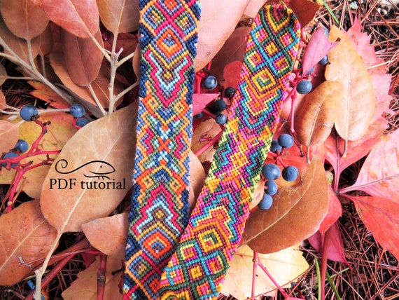 Friendship Bracelet Pattern, Knotted Bracelet Pattern, moroccan