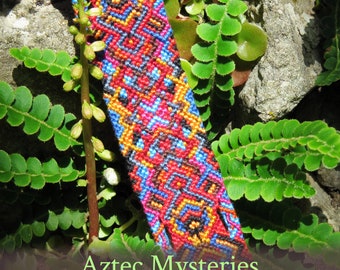 Aztec Mysteries vriendschapsarmbandpatroon - pdf-tutorial - gevorderd niveau