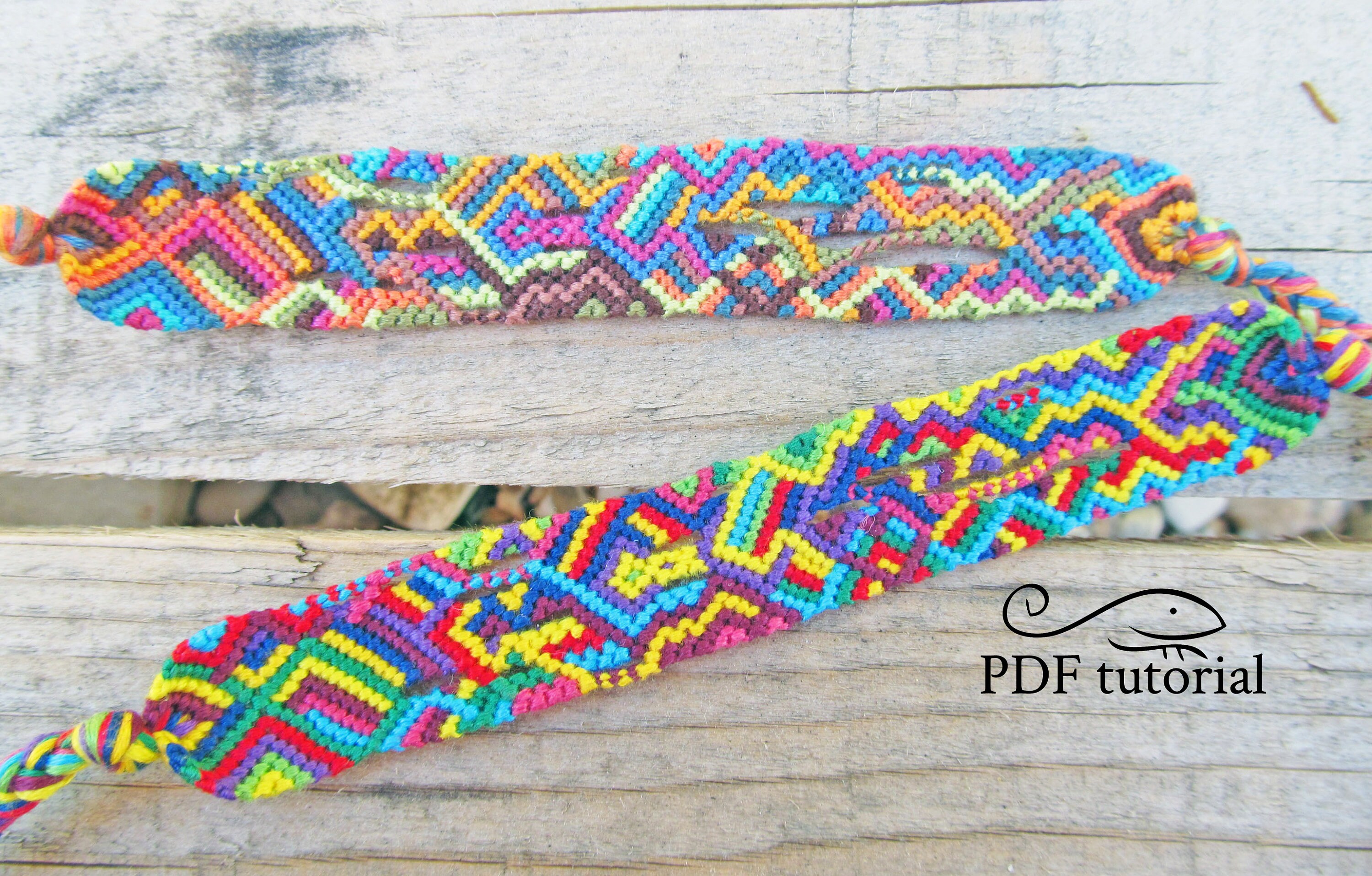 Friendship Bracelet Pattern Macrame Bracelet Pattern Etsy