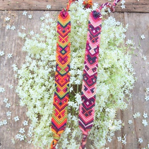 Midsummer Morning friendship bracelet pattern PDF tutorial beginner level image 10