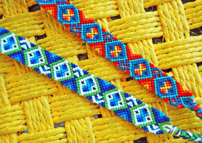 Friendship Bracelet Pattern Bracelet Pattern mountain Etsy