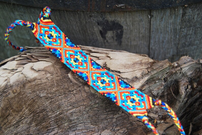 Friendship Bracelet Pattern Knotted Bracelet Pattern - Etsy