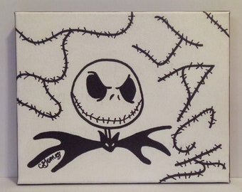 Jack Skellington Acrylic Painting