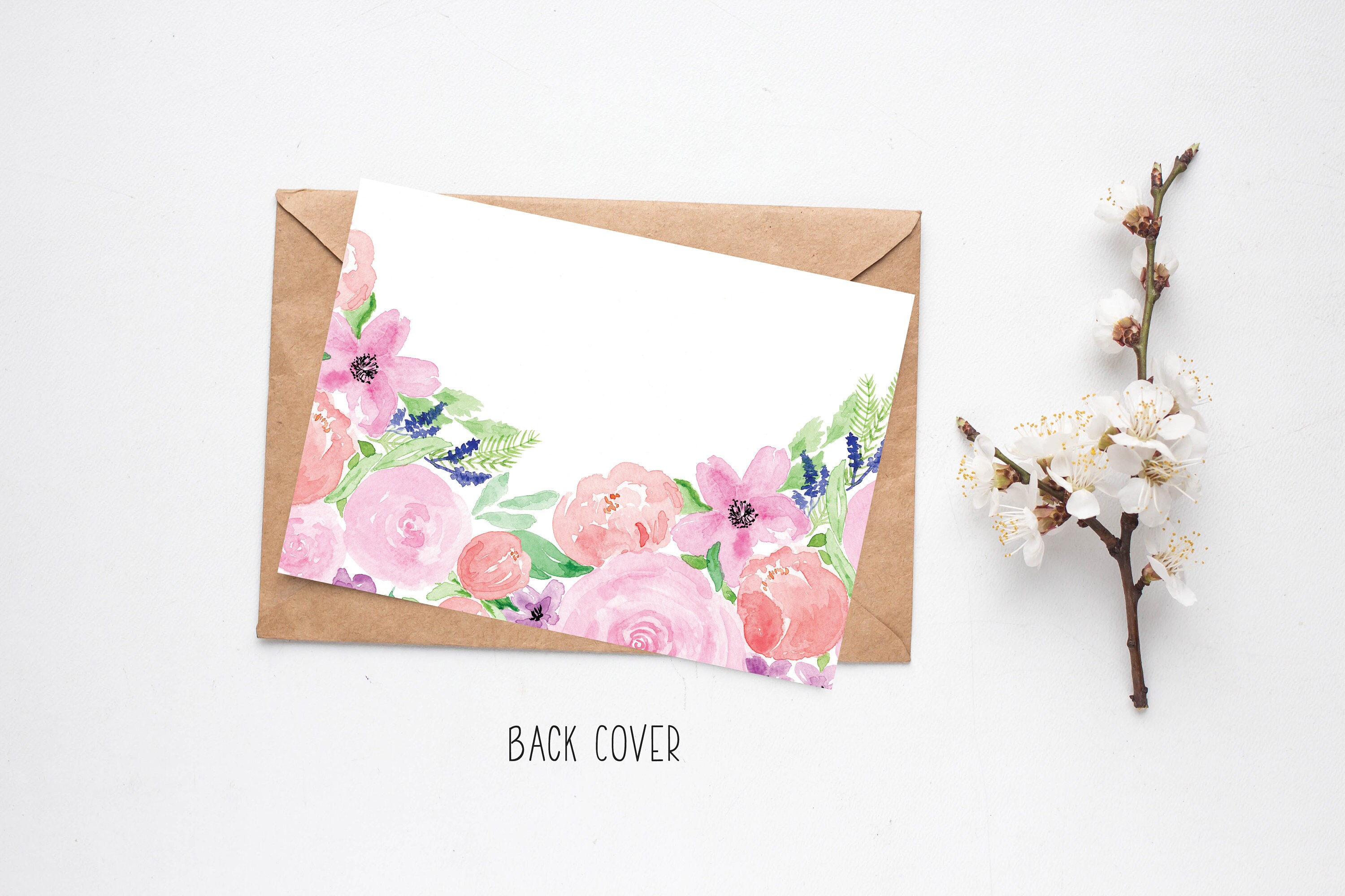 Printable Thank You Card for Her, Instant Download PDF Watercolour ...