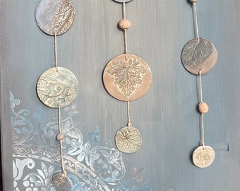 Wind chime decorative wall decoration gift vintage shabby mobile