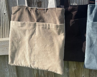 Bag Shopper Bag Corduroy Bag Gift