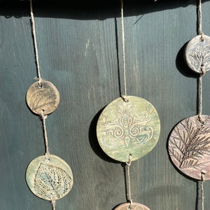 Wind chime decorative wall decoration gift vintage shabby mobile unique image 5