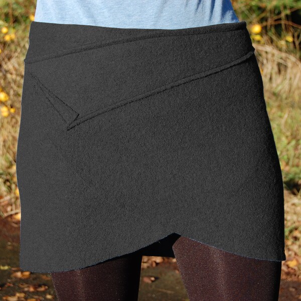 Walk skirt hip flatterer Cacheur wool skirt kidney warmer