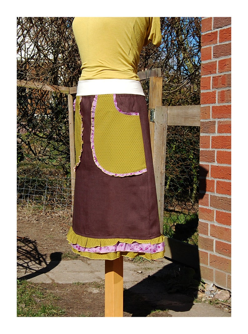 Skirt Women/'s 38 Linen Skirt Brown Skirt Women/'s Skirt