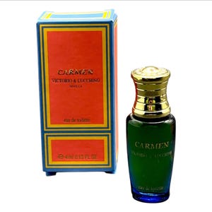 Carmen Victorio & Lucchino Sevilla perfume, 4ml Miniature 1992 Vintage Perfume, vintage perfume Boxed