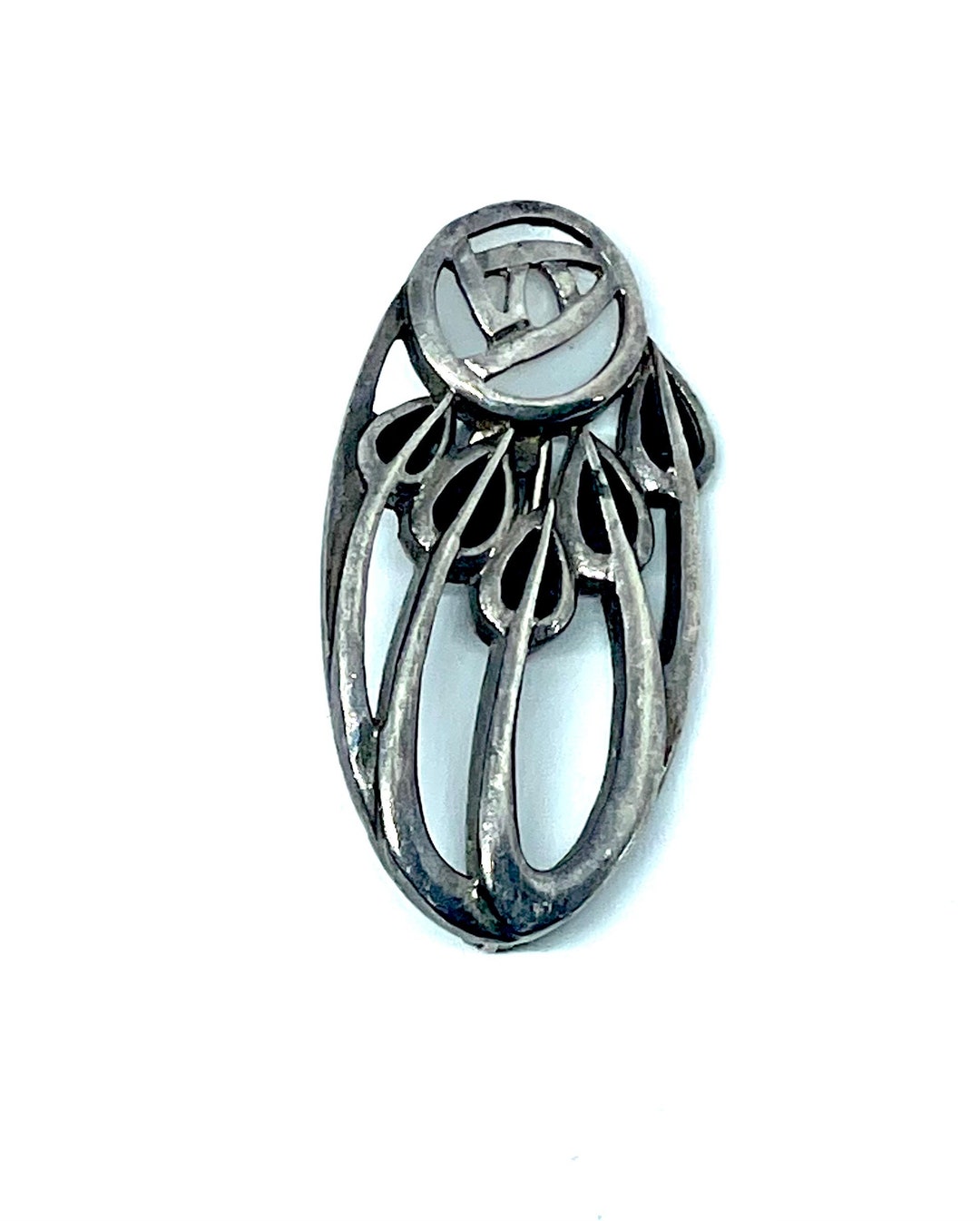 CHARLES RENNIE MACKINTOSH - Spilla in argento con scatola