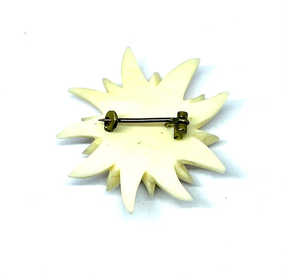 Art Deco 1920’s/1930’s vintage flower brooch,  ca… - image 10