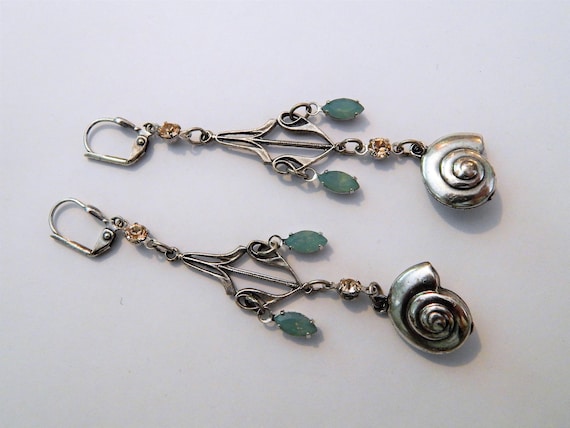Delicate Seashell earrings - image 1