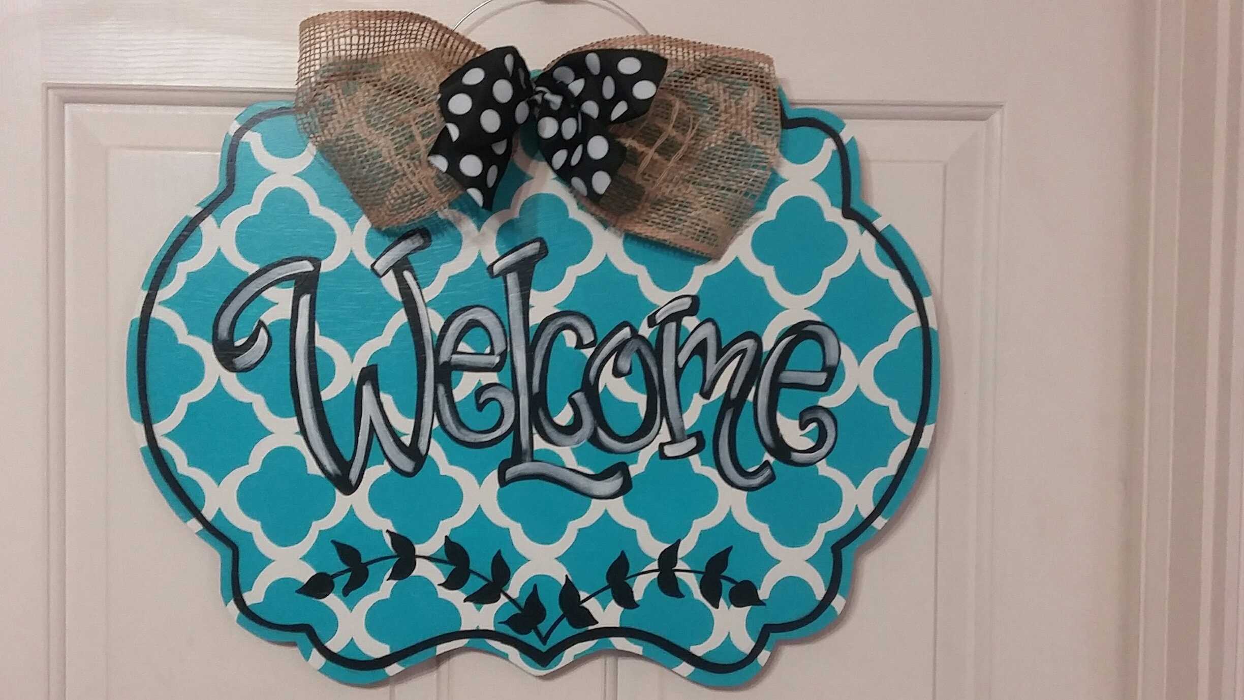 Wood Door Hanger Sign Etsy