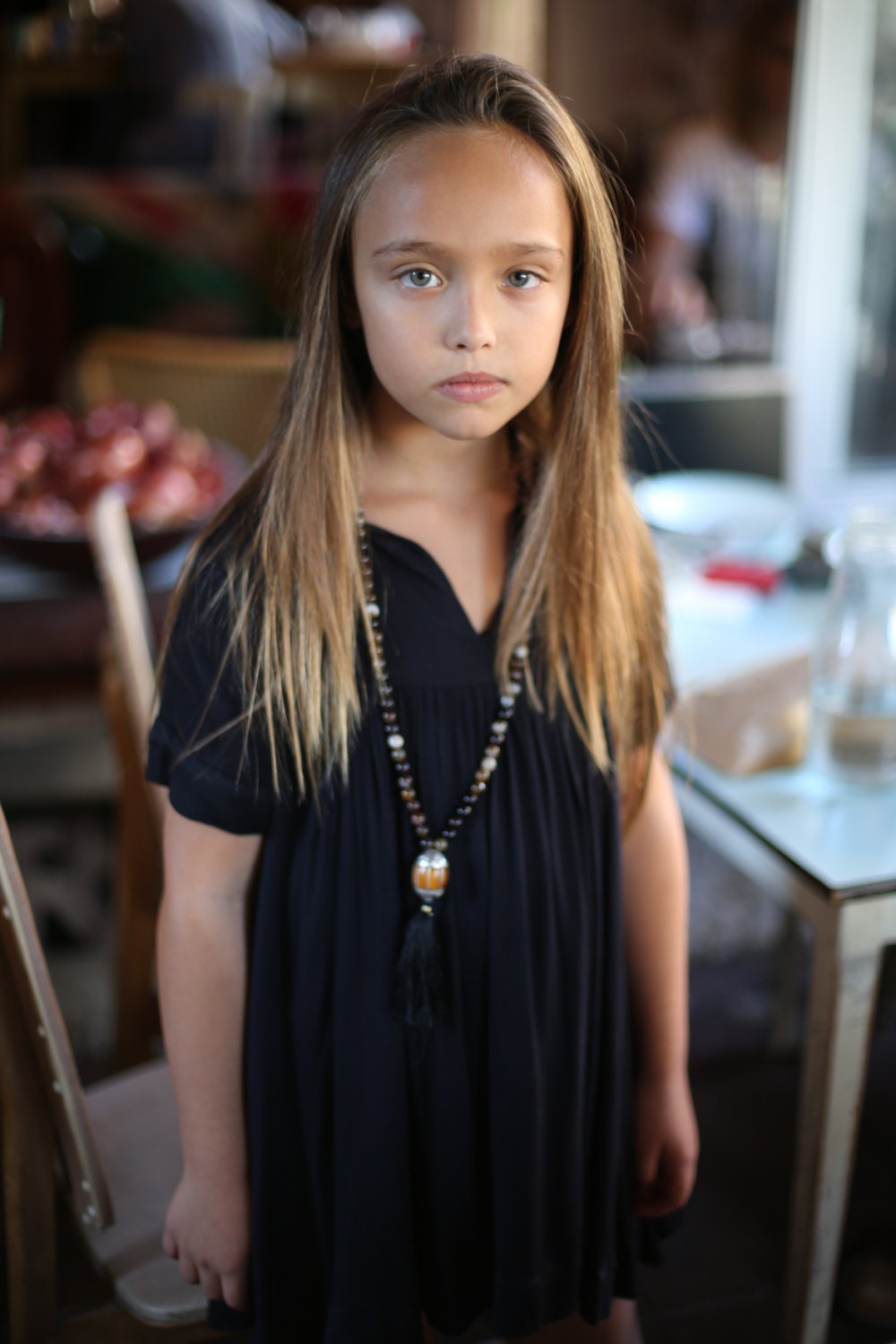 Girls Black Dress Round Dressgirls Special Occasion Etsy