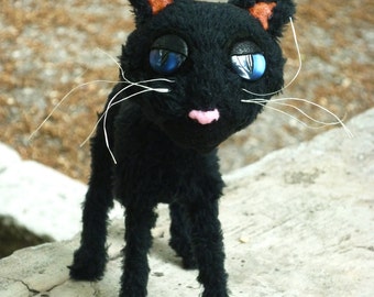 Coraline cat plush toy
