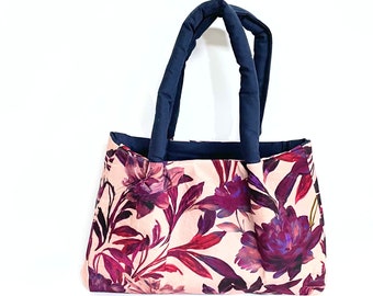 Bag, shoulder bag, flower bag, handmade, vegan, boho