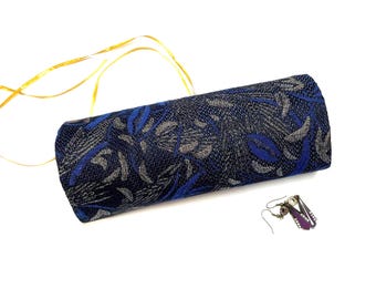 Jewelry roll, gift for her, travel jewelry bag, jewelry case, bridal shower, vegan