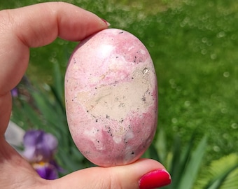 Rhodonite Palm Stones, Emotionele Genezer Crystal Gemstone