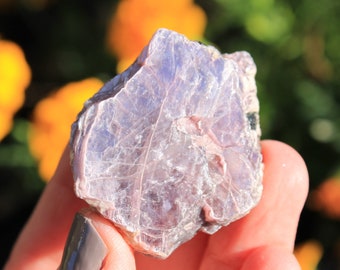 Lepidolite Slice Specimen Crystal Healing Purple Lepidolite Stone, Purple Stone, Altar Tools, Spiritual Offering, God Energy, Goddess Energy