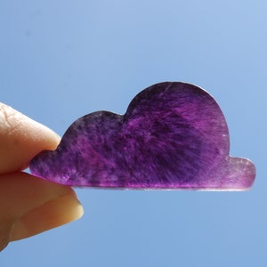 Purple Fluorite Cloud Carving, Polished Fluorite Crystal
