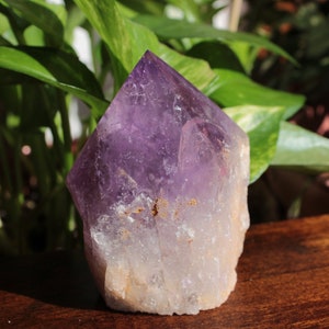 Amethyst Point Natural Amethyst from Brazil Purple Amethyst Rough and Polished Top Purple Crystal Gemstone