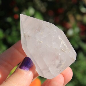 Clear Crystal Quartz Point, Natural Quartz Gemstone Polished, Crystal Healing, Positive Vibes