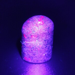 Ruby Fuchsite with Mica Free Form Polished Stone UV Reactive, Green and Pink Anti Stress Stone