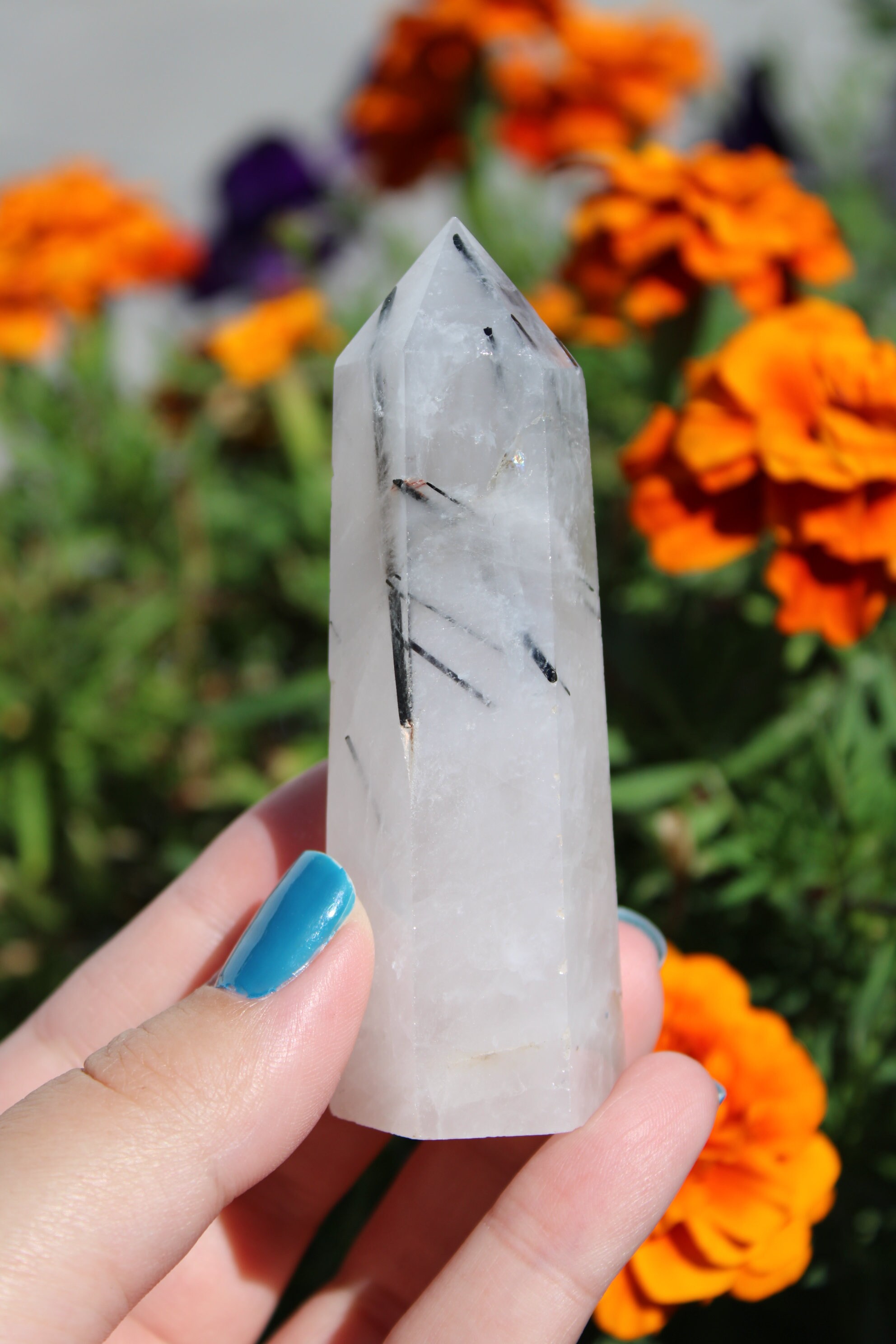 ブラックトルマリンクォーツポイント、ブラックトルマリンクォーツ