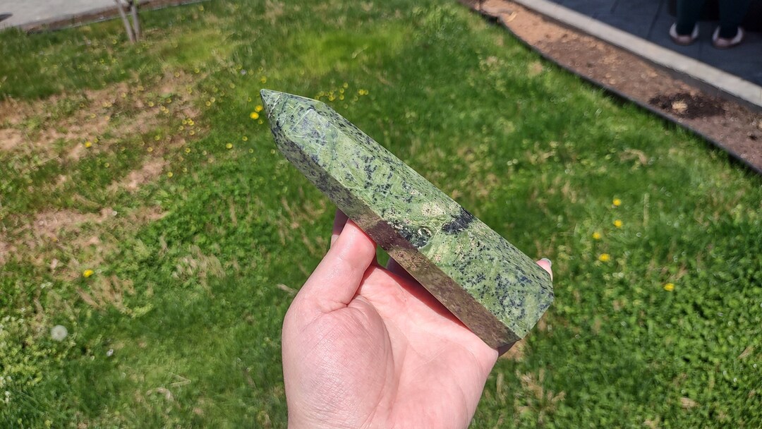 Jungle Jade Obelisk Point Jade Tower Jungle Jade Crystal Meditation