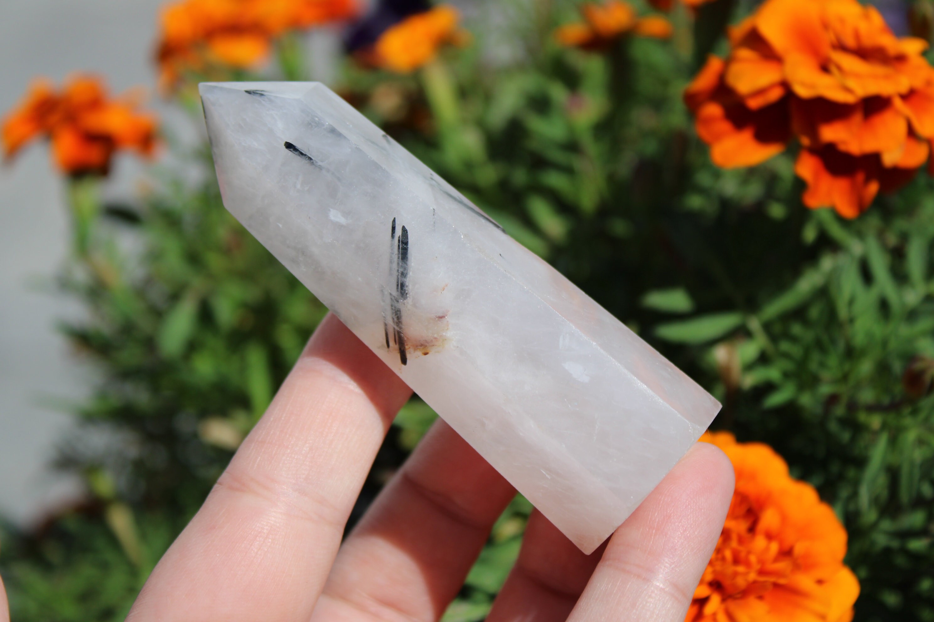 ブラックトルマリンクォーツポイント、ブラックトルマリンクォーツ