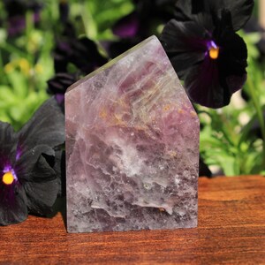 Small Rainbow Fluorite Slice Slab Polished Fluorite High Quality