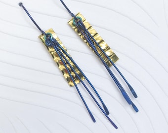 Colorful Niobium Long Dangle Earrings